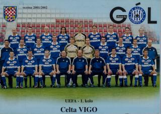 Program  SK Sigma Olomouc v. RC Celta de Vigo, 2001