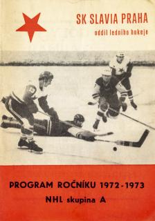 Program SK Slavia Praha, hokej, 1972/1973