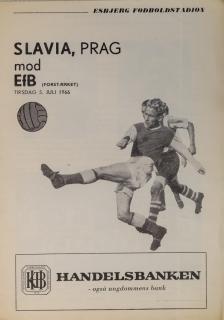 Program - SLAVIA Prag mod EFB , 1966