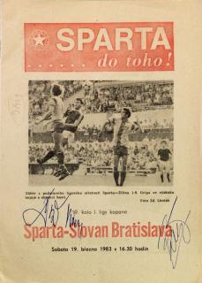 Program Slovan Bratislava  vs. SPARTA Praha