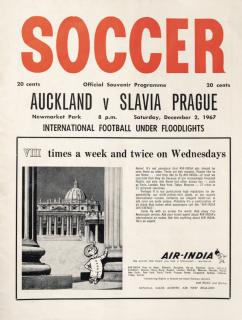 Program Soccer, Aucland v. Slavia Prague, 1967