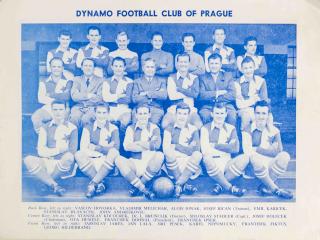 Program souvenir  Dynamos of Prague v. An Ex-professional Eleven, 1956