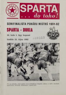 Program Sparta vs. Dukla, 1992