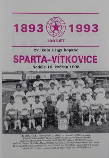 Program Sparta vs. Vítkovice, 1993