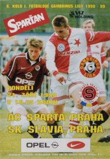 Program Sparťan, AC Sparta Praha vs. SK Slavia Praha, 1998 II