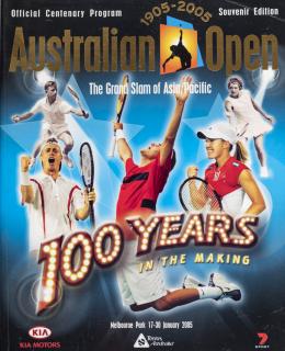 Program - tennis Australiam OPEN, 2005
