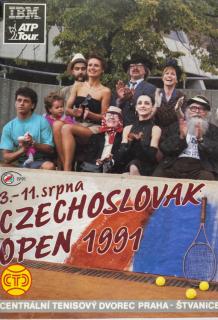 Program - tennis Czechoslovak open, 1991