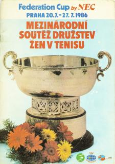Program - tennis Fedearion Cup, 1986