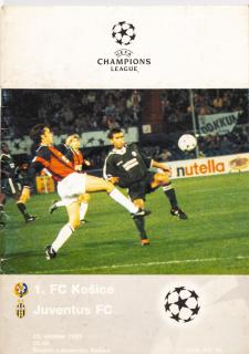 Program, UEFA, Champions league, 1. FC Košice v. Juventus FC, 1997