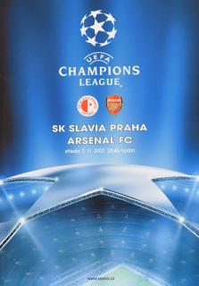 Program UEFA CHAMPIONS LEAGUE SLAVIA vs. ARSENAL FC