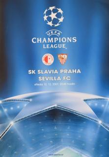 Program UEFA CHAMPIONS LEAGUE SLAVIA vs. FC SEVILLA