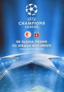 Program UEFA CHAMPIONS LEAGUE SLAVIA vs. FC STEAUA BUCURESTI