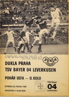 Program UEFA, Dukla Praha TSV Bayern 04 Leverkusen, 1986