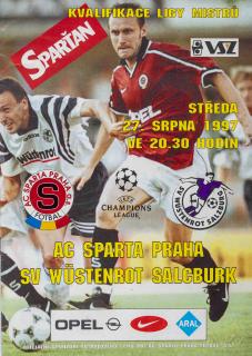 Program  UEFA , Sparta Praha v. SV Salzburg, CHL 1997