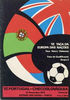 Program VI Portugal v. Checoslováquia, 1975