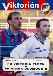 Program Viktorián, Plzeň v. SK Sigma Olomouc B, 2003