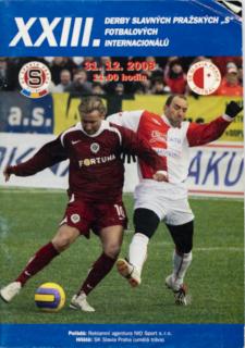 Program, XIII. ročník derby pražských S, fotbalových Internacionálů, 2008