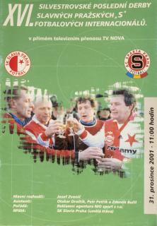 Program XVI.Silvestrovské Derby, Sparta-Slavia, 2001