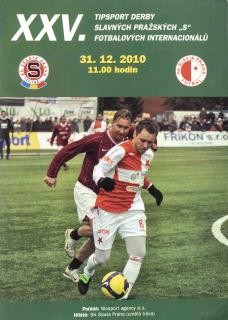 Program, XXV. ročník derby pražských S, fotbalových Internacionálů, 2010