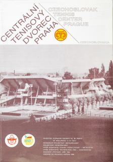 Propagační materiál, Centrální tenisový dvorec Praha,  1986
