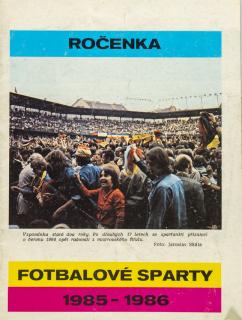 Ročenka fotbalové Sparty, 1985/1986