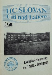 Ročenka HC Slovan Ústí n. Labem, 1993