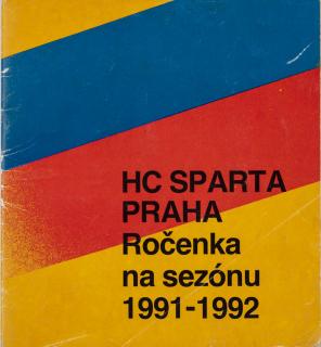 Ročenka HC Sparta Praha, hokej, 1991-1992