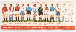 Rozvrh hodin, Státní liga, 1938-39