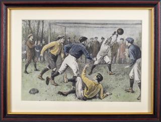 Ručně kolorovaný tisk, Fotbal 1901