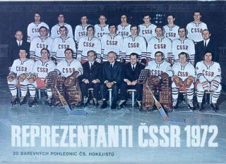 Sada pohlednic ČSSR MS hokej 1972