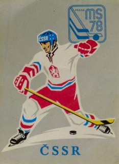 Samolepka  1978, MS Hokej Praha , ČSSR