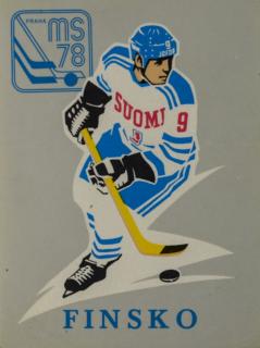 Samolepka  1978, MS Hokej Praha , Finsko
