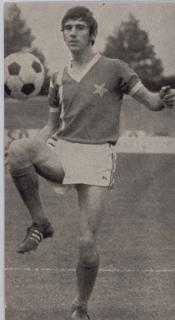 Sběratelská karta, fotbal, Jan Den Rooyen, MVV, 1970