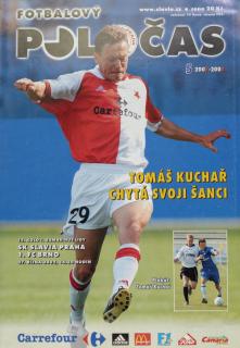 Slávistický POLOČAS SK SLAVIA PRAHA vs. 1. FC Brno, 2002, velký + plakát