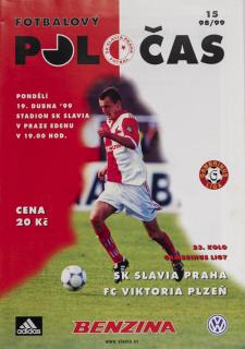 Slávistický POLOČAS SK SLAVIA PRAHA vs. FK Viktoria Plzeň, velký + plakát