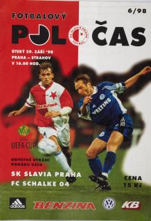 Slávistický Poločas Slavia Praha vs. FC Schalke 04, velký, 1998