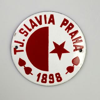 Smaltovaný znak TJ SLAVIA PRAHA 1898