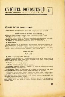 Sokol, Cvičitel dorostenců, č.9/ 1949