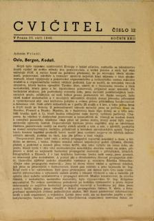 Sokol, Cvičitel, Ročník XXII, Číslo 12, 1946
