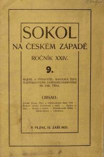 Sokol na českém západě, 9/1925