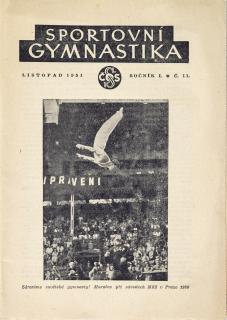 Sokol, Sportovní gymnastika, Ročník I, Číslo 11, 1951