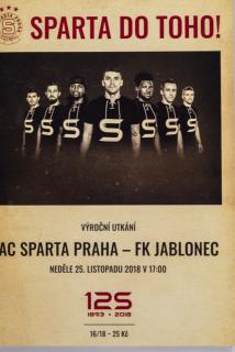 Sparta, DO TOHO!, AAAAAC Sparta Praha v. FK Jablonec, 2018