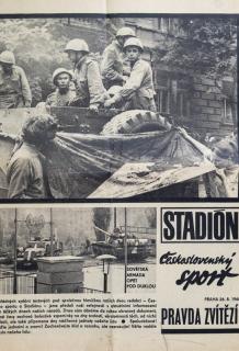 Stadion-  Československý sport, fragment 26. 8. 1968