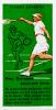 Tennis Backhand drive MME. Outratova  Vintage Action Card
