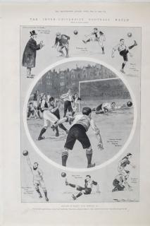 Tisk Oxford University football match, 1903