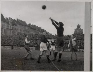 Tiskové foto, utkání Slavie v. Bohemians, 1946