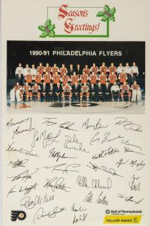 Tiskovina, Seasons Greetings, Philadelphia Flyers, 1990-91