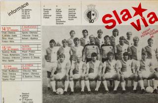 Tiskovina, Slavia, ligový fotbalový podzim, 1986