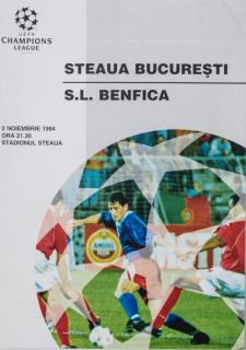 Uefa Champions league FC Steaua Bucuresti vs. S.L. Benfica, 1994