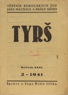 Věstník sokolských žup, TYRŠ, 2-1941